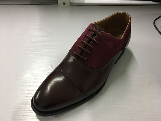 Smart Formal Mens Leather Dress Scarpe Goodyear Welted fatte su ordinazione