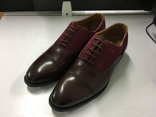Smart Formal Mens Leather Dress Scarpe Goodyear Welted fatte su ordinazione