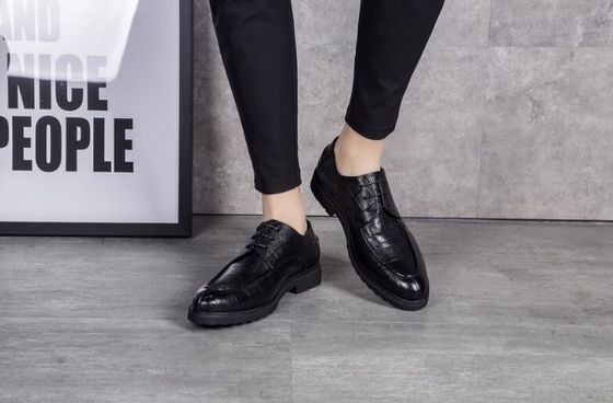 Sciarpe nera a punta rotonda Uomo abito formale Scarpe Primavera / Autunno Confortevole