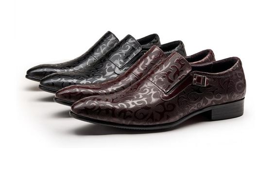 Scarpe da uomo in pelle di Python, scarpe da uomo in pelle di serpente esotiche, scarpe da uomo classiche in incisione.