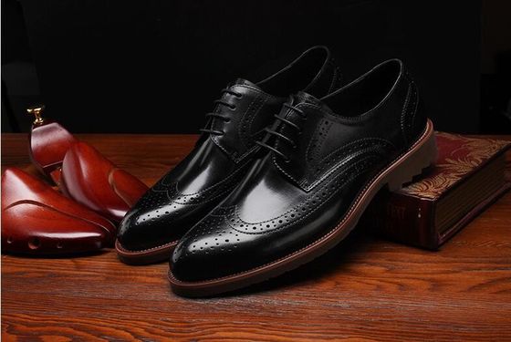 Classic Style Derby Nero Abbigliamento Scarpe, Uomini Retro Abbigliamento Scarpe Oxford