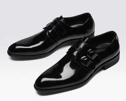 Retro Brogue Uomini Scarpe da ufficio, Scarpe da ufficio nero Oxford