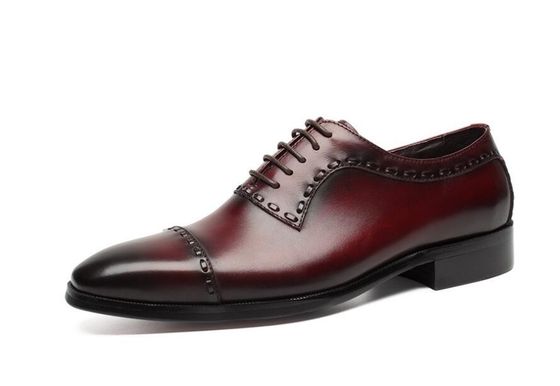 Pelli di cuoio abito da sposa da uomo calzature da sposa da uomo moda Goodyear suole Oxford