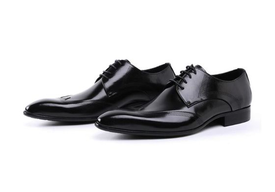 Custom Brogue Marrone Scarpe di pelle da spazzolare Abito comodo Per Uomini