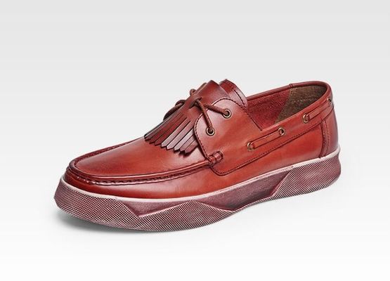 Retro Casual Uomo Scarpe Piatte Uomo Custom Pelle da guida Loafers Con Tassels