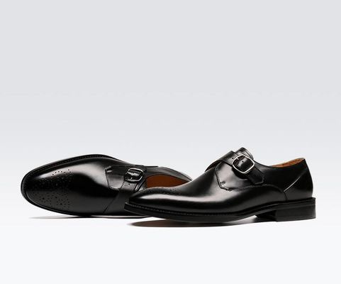 Scarpe da uomo in pelle di Oxford Scarpe da uomo con guinzaglio verde / nero Scarpe da uomo