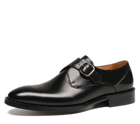 Scarpe da uomo in pelle di Oxford Scarpe da uomo con guinzaglio verde / nero Scarpe da uomo