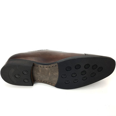 Stile britannico Scarpe da uomo a punta / scarpe casual a pizzo colore marrone