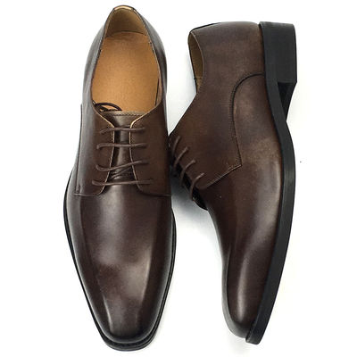Colore marrone Uomo Pelle Calzature casual Tacchi bassi Scarpe Altezza Affari di affari Stile