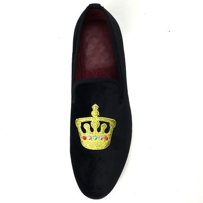 Lussureggiante uomo nero veloce Loafers round toe respirabile per la festa / sera