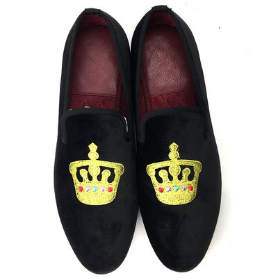 Lussureggiante uomo nero veloce Loafers round toe respirabile per la festa / sera