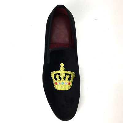 Lussureggiante uomo nero veloce Loafers round toe respirabile per la festa / sera