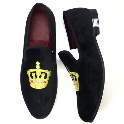 Lussureggiante uomo nero veloce Loafers round toe respirabile per la festa / sera