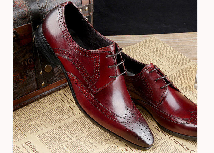 Scarpe da uomo di Oxford Brogue Scarpe da uomo classiche di cuoio di mucca