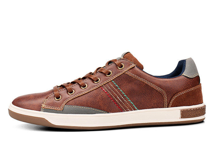 Uomo cuoio cucire lacci up scarpe da ginnastica casual uomo scivolare sulle scarpe di Oxford per l' estate