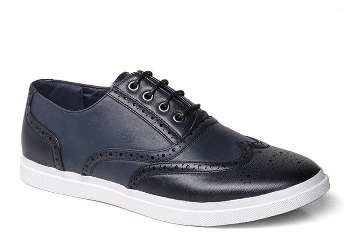 Calzature da ginnastica con lacci da uomo con lacci da uomo in PU nero Calzature da ginnastica da uomo con lacci da pelle