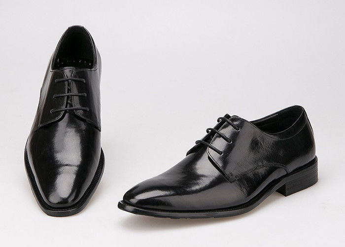 Uomini piatti abito formale scarpe nero pelle vera pizzo scarpe per ufficio