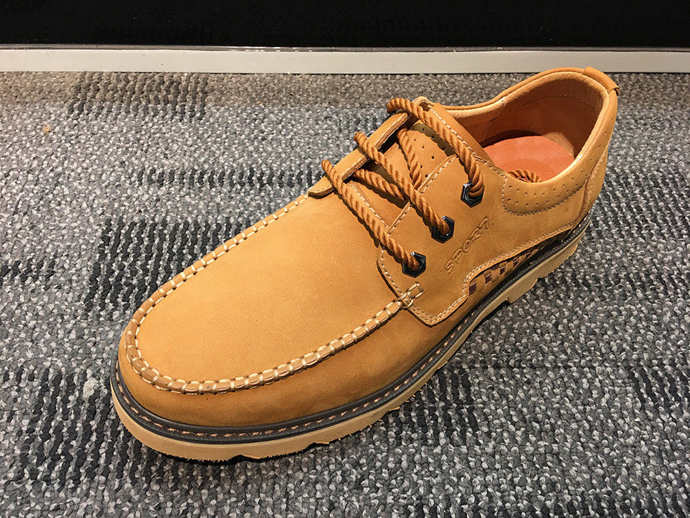 Calzature da ginnastica in pelle da camminone, scarpe da sport, scarpe da uomo a suola piatta, scarpe casual, colore nero.