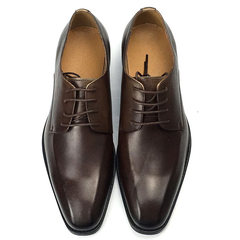 Colore marrone Uomo Pelle Calzature casual Tacchi bassi Scarpe Altezza Affari di affari Stile